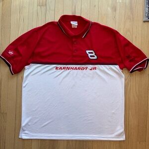 Budweiser Red and White Men's Polo Shirt